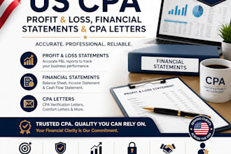 use CPA letters, financial statements, and profit and loss statements