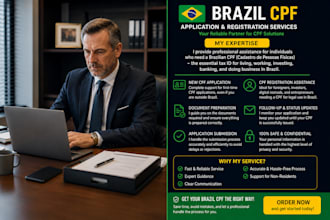 obtain brazil cpf , id and register your company
