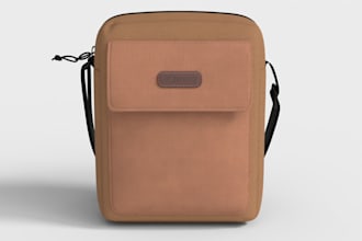 create 3d bag model, cad, stl, rendering and texturing