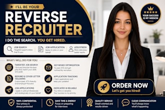 be your reverse recruiter, do job search and application, apply to jobs