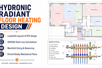 design radiant floor heating layouts and hydronic system plans