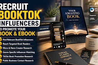 recruit booktok influencers to promote your book and ebook