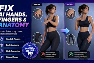 fix ai hands fingers anatomy limbs and body poses