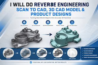 do reverse engineering scan to cad sti 3d cad model and product designs