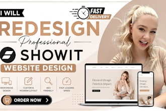 redesign and develop your showit website
