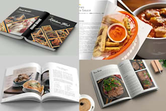 design and format a professional cookbook recipe book