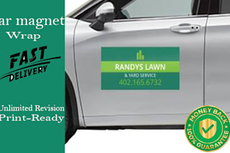 design car magnet, truck magnet, door magnet, vehicle wrap