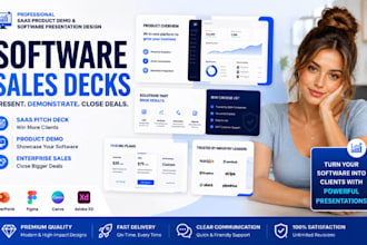 design saas pitch deck product demo presentation software sales deck design
