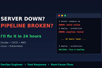 fix your server, deployment, docker, or ci cd pipeline issues fast