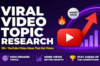 do viral video topic research and youtube video ideas for channel