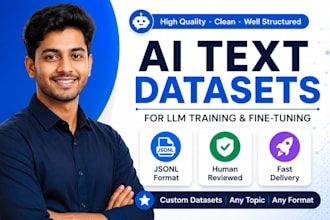 create high quality ai text datasets for llm training and fine tuning