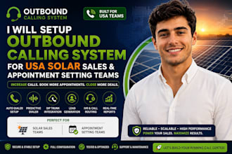 setup outbound calling system for USA solar sales and appointment setting teams
