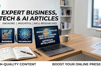 write insightful business, technology, and ai articles