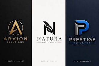 design modern minimalist logo for your business