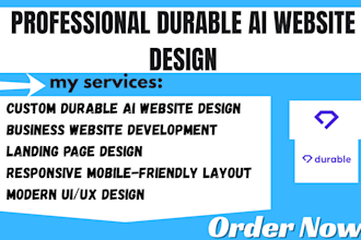design durable ai website business no code builder software developer expert