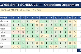 create and format professional excel spreadsheets and schedules