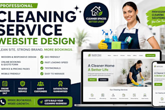 build a modern cleaning company website
