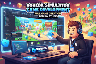 develop a custom roblox simulation game in roblox studio with lua scripting, gui