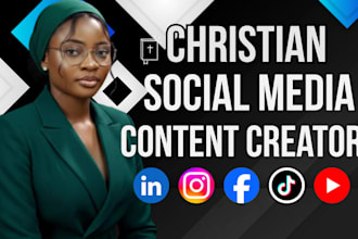 be your christian social media manager and faith based content creator