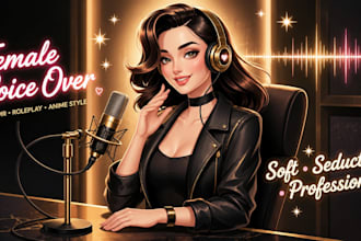 voice female seductive erotic voice for sexy nsfw sfw cute anime girl voice over