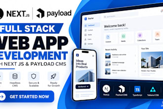 build a scalable full stack next js web app with payload cms