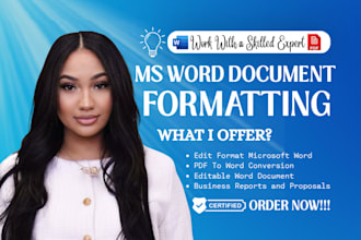 professionally microsoft word document formatting ms word edit document design