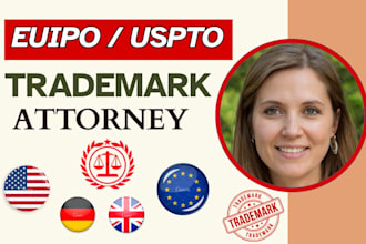 be your trademark attorney for uspto and euipo registration trademark filing