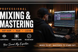 professionally mix and master your hip hop rnb or latin song