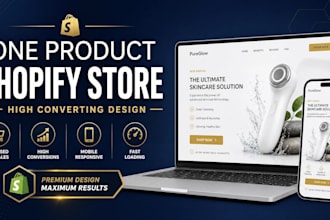 one product shopify store landing page