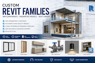 create custom revit families bim components parametric models revit library