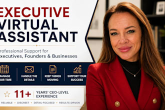 provide professional executive virtual assistant support