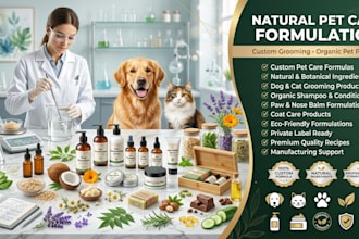 formulate pet care products formula naturally and uniquely