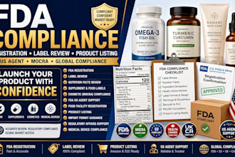 do fda compliance, registration, label review and product listing