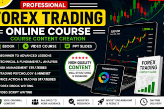 create stock market course, day trading online course, forex trading video ebook