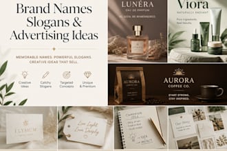 create creative brand names, slogans, and advertising ideas