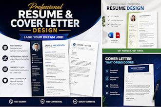 design a professional resume and cover letter