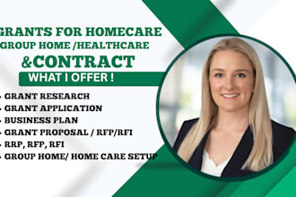 secure home care, healthcare, grants with expert research and proposals