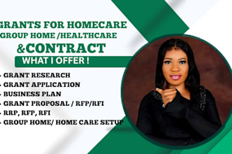 secure home care, healthcare, grants with expert research and proposals