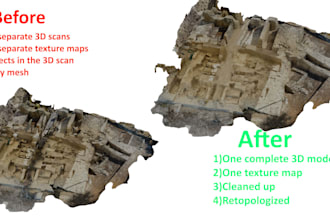 convert drone and photogrammetry 3d scans into ar, VR, game ready environments