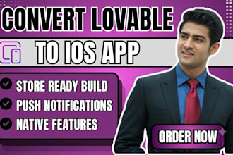convert lovable app to ios, lovable webapp to android native app, ai mobile app