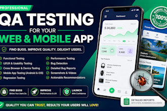 perform comprehensive QA testing for your web or mobile app