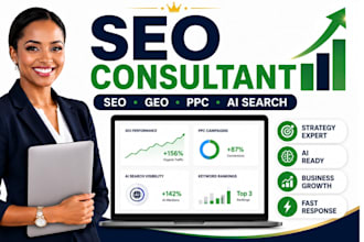 be your SEO, GEO, PPC and ai search consultant for expert strategy