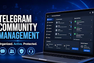 professional telegram community management, moderation and engagement