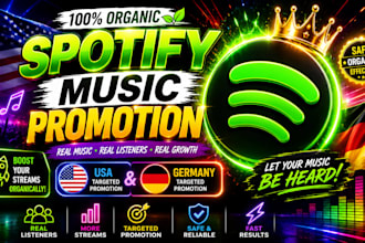 organic USA spotify music promotion, german music promotion