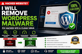 remove wordpress malware, fix hacked site and clean virus