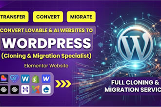 convert lovable to wordpress, clone lovable website, migrate ai website