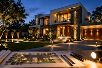 design interior and exterior architectural lighting for your space