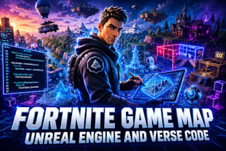 create fortnite uefn map, creative game, uefn verse scripting, tycoon, pvp maps