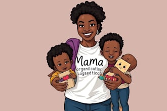 multicultural illustration for diverse african  american children book