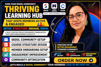 setup your skool course community and improve member engagement for coaches